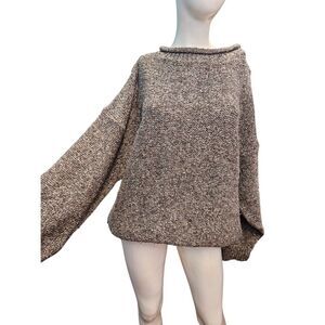 Avoca Collection Taupe Roll Neck Sweater Womens 1X